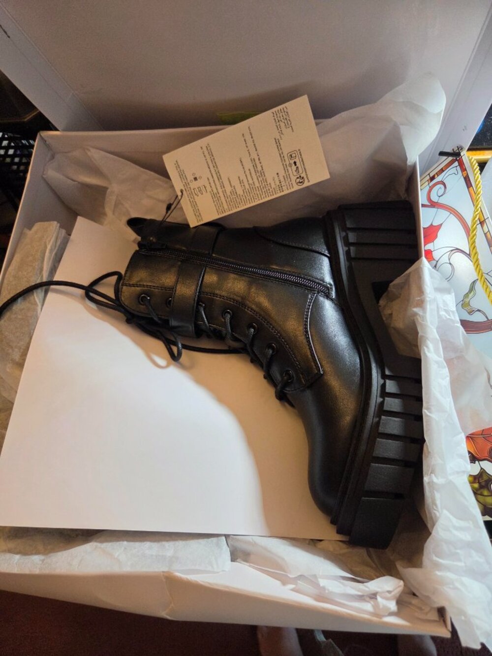 Women's The Drop Koi Lace Up Platform Combat Boots - SIZE 6.5 NWT